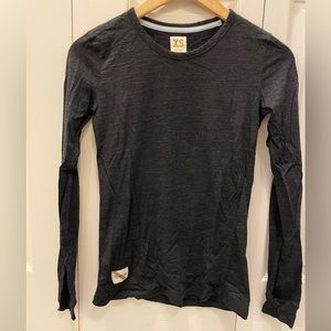Tracksmith Harrier Long Sleeve, Black, XS